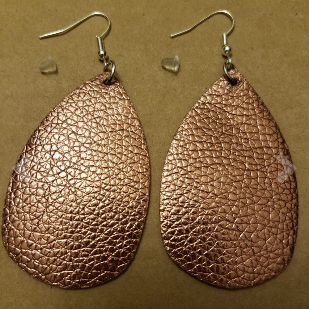 New  Faux Leather Earrings